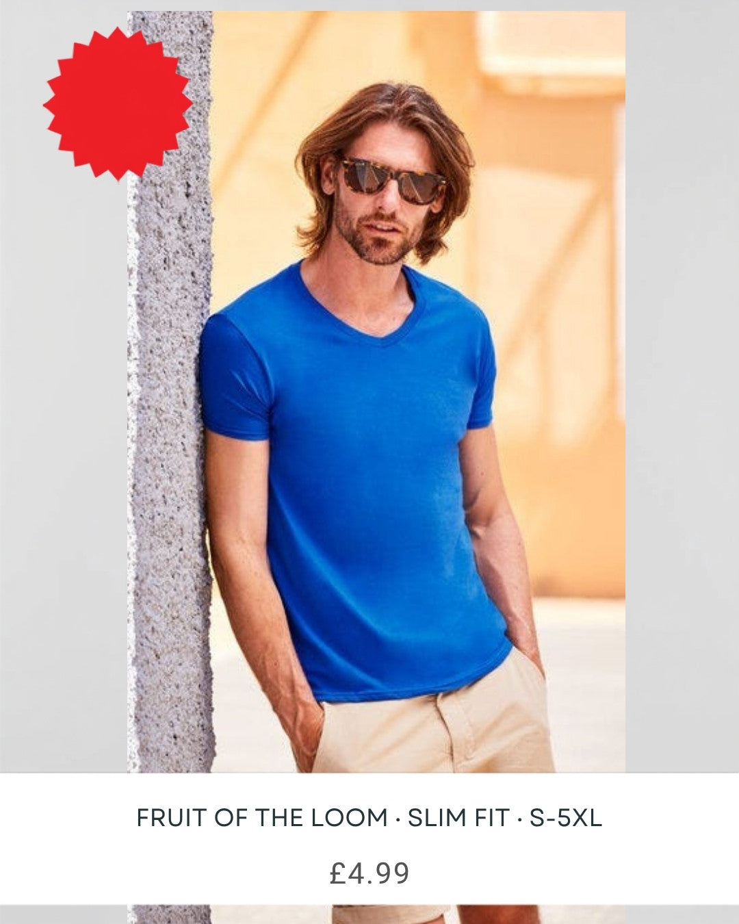 Fruit of the Loom Iconic 150 V-Neck T-Shirt main image