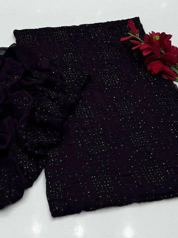 Handmade Chiffon Ready To Wear CutDana Balochi Work Traditional Style Suit For Girls & Women  Readymade Womenswear Asian Clothes