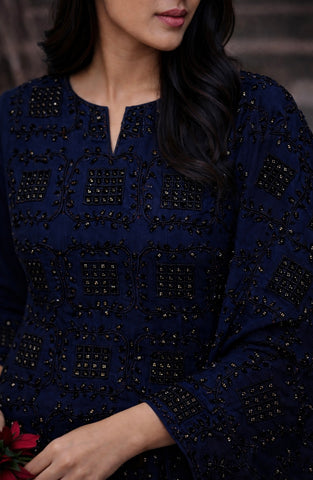 Handmade Chiffon Ready To Wear CutDana Balochi Work Traditional Style Suit For Girls & Women  Readymade Womenswear Asian Clothes