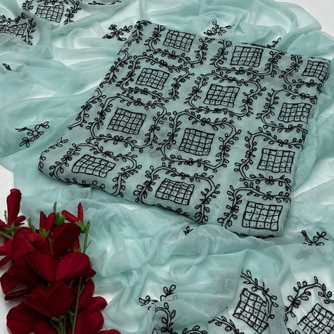 Handmade Chiffon Ready To Wear CutDana Balochi Work Traditional Style Suit For Girls & Women  Readymade Womenswear Asian Clothes