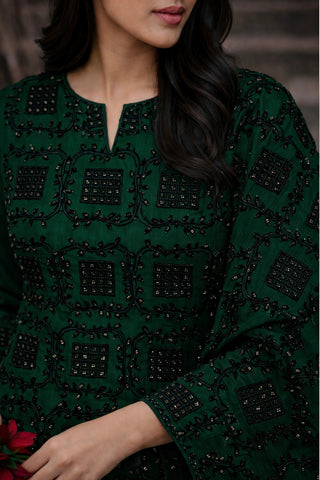 Handmade Chiffon Ready To Wear CutDana Balochi Work Traditional Style Suit For Girls & Women  Readymade Womenswear Asian Clothes