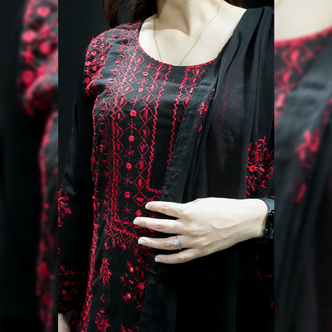 Balochi Handmade Mirror Work Ready To Wear 3Pc Suit
