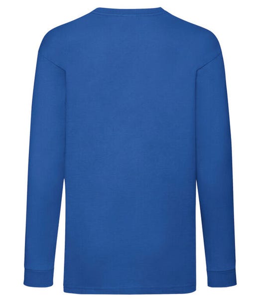 Fruit Of The Loom Kids' Valueweight Long Sleeve T-Shirt 100% Cotton