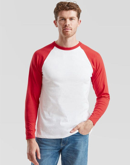 Fruit of the Loom Long Sleeve Baseball T-Shirt